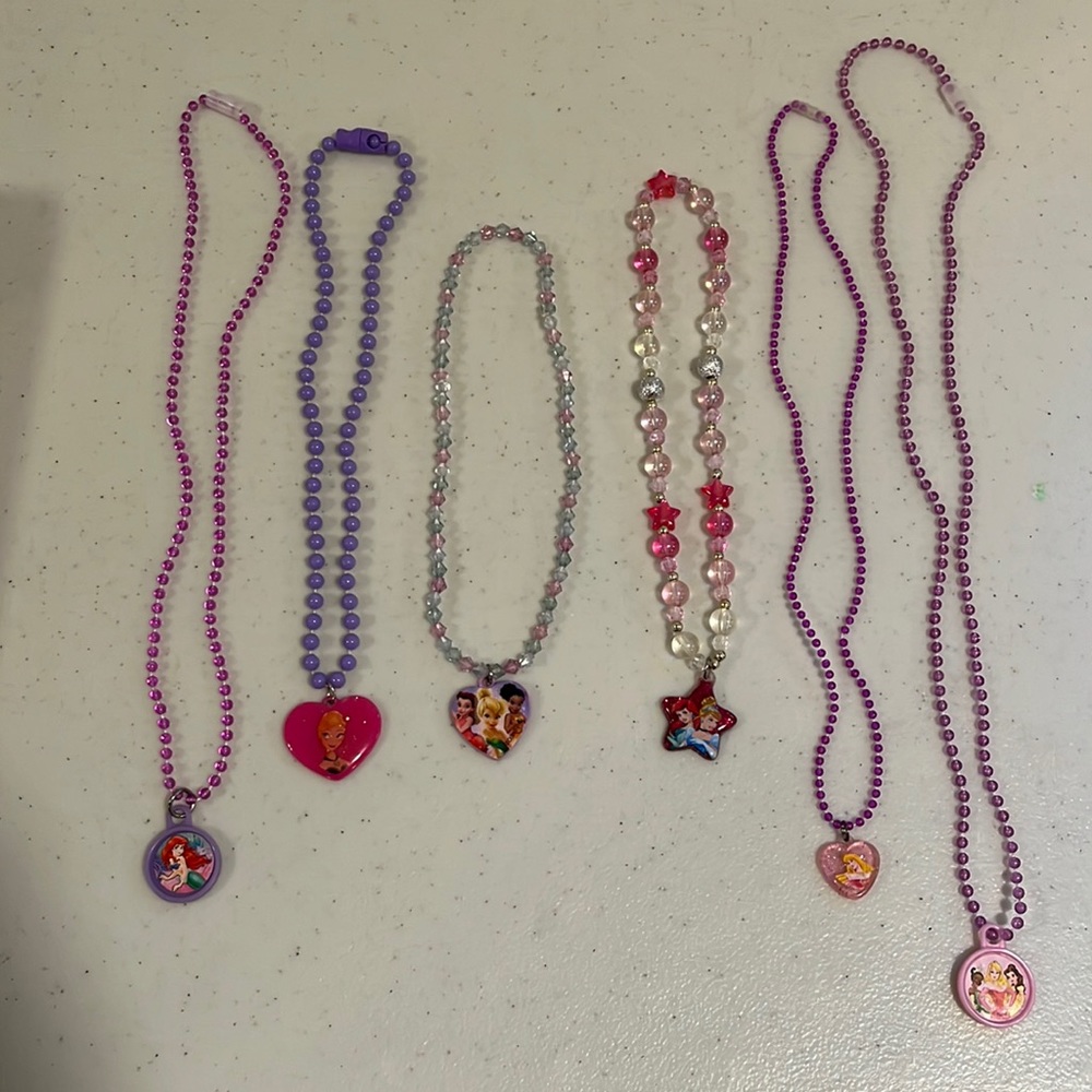 6 Disney Princess Necklaces for Girls
